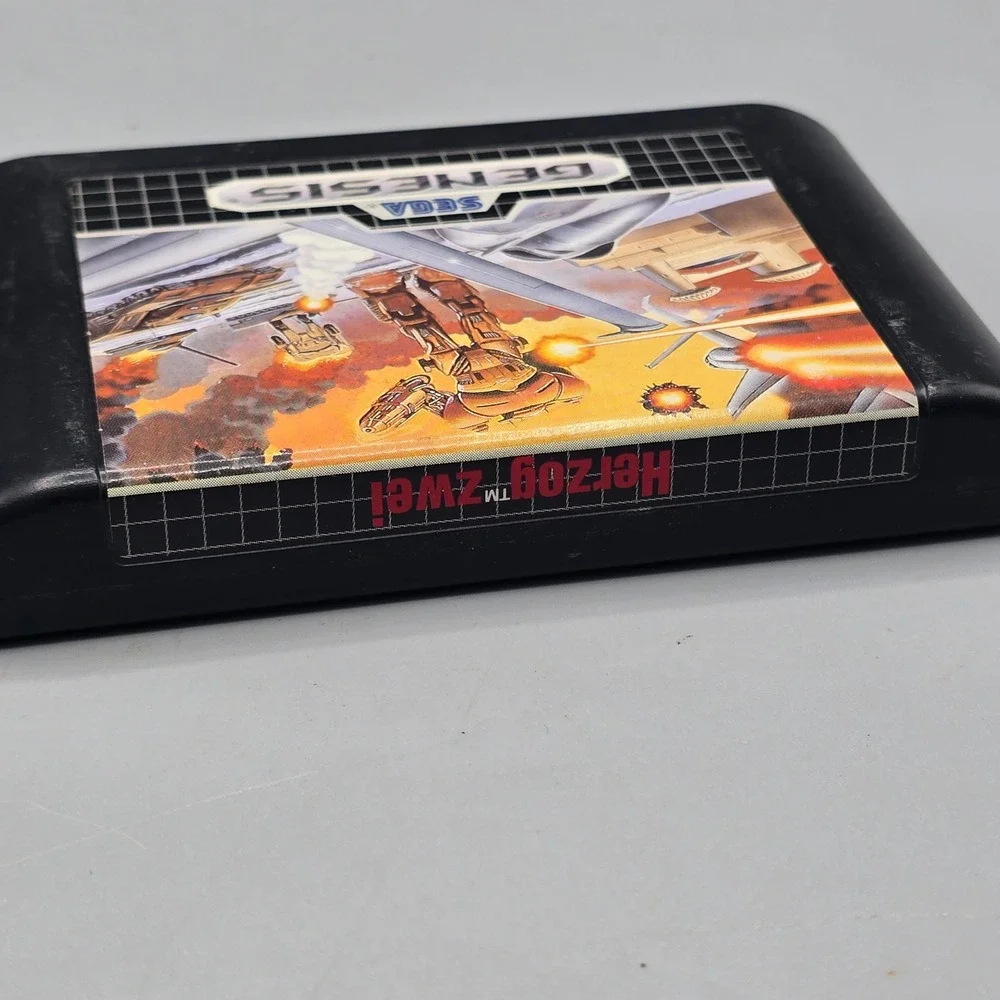 Herzog Zwei Sega Genesis 1990 RTS Game Cartridge OEM Original Case Technosoft